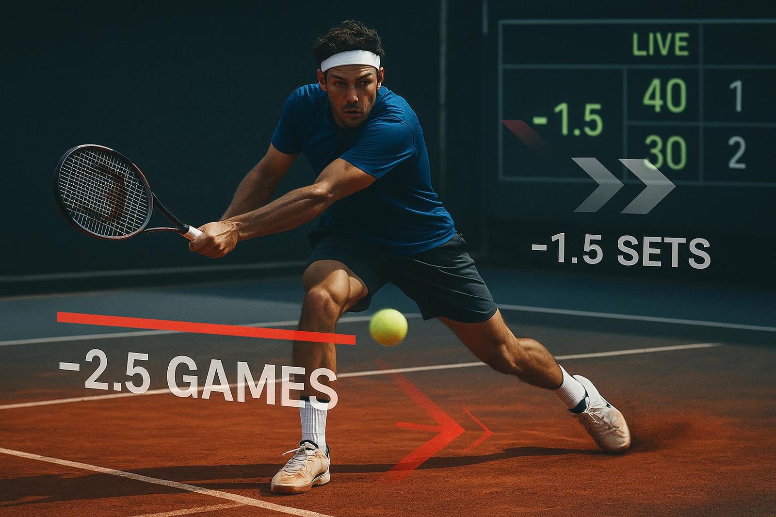 Tenis: hándicap de juegos y sets (líneas, lectura y timing en vivo)