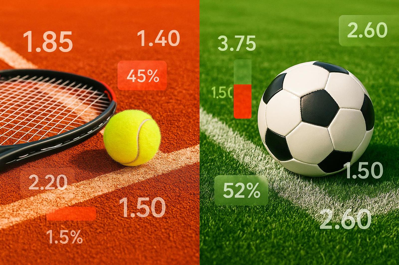 Apuestas en tenis: diferencias clave frente al fútbol
