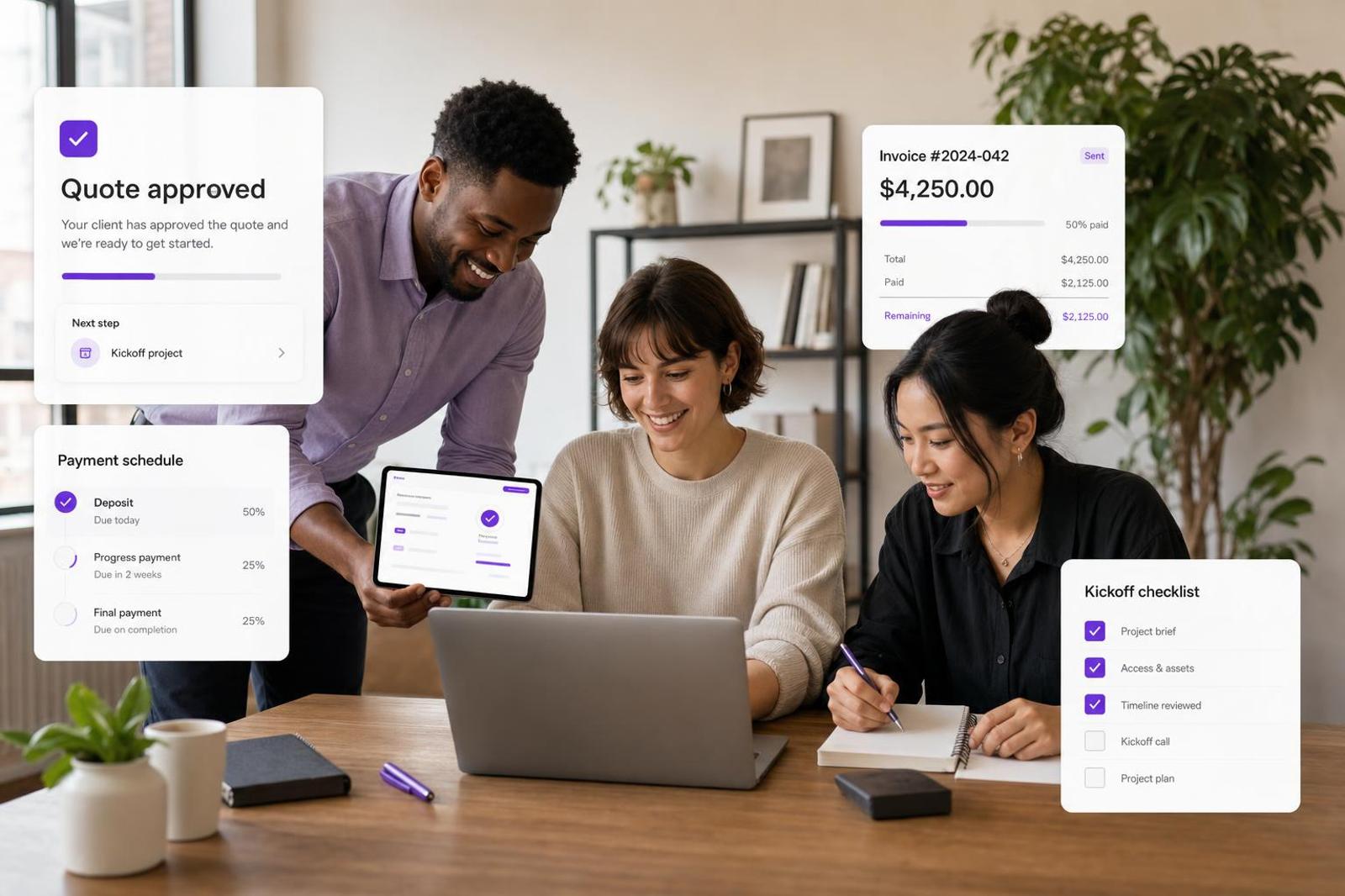 What to Do After a Client Accepts Your Quote: The Quote-to-Work Handoff