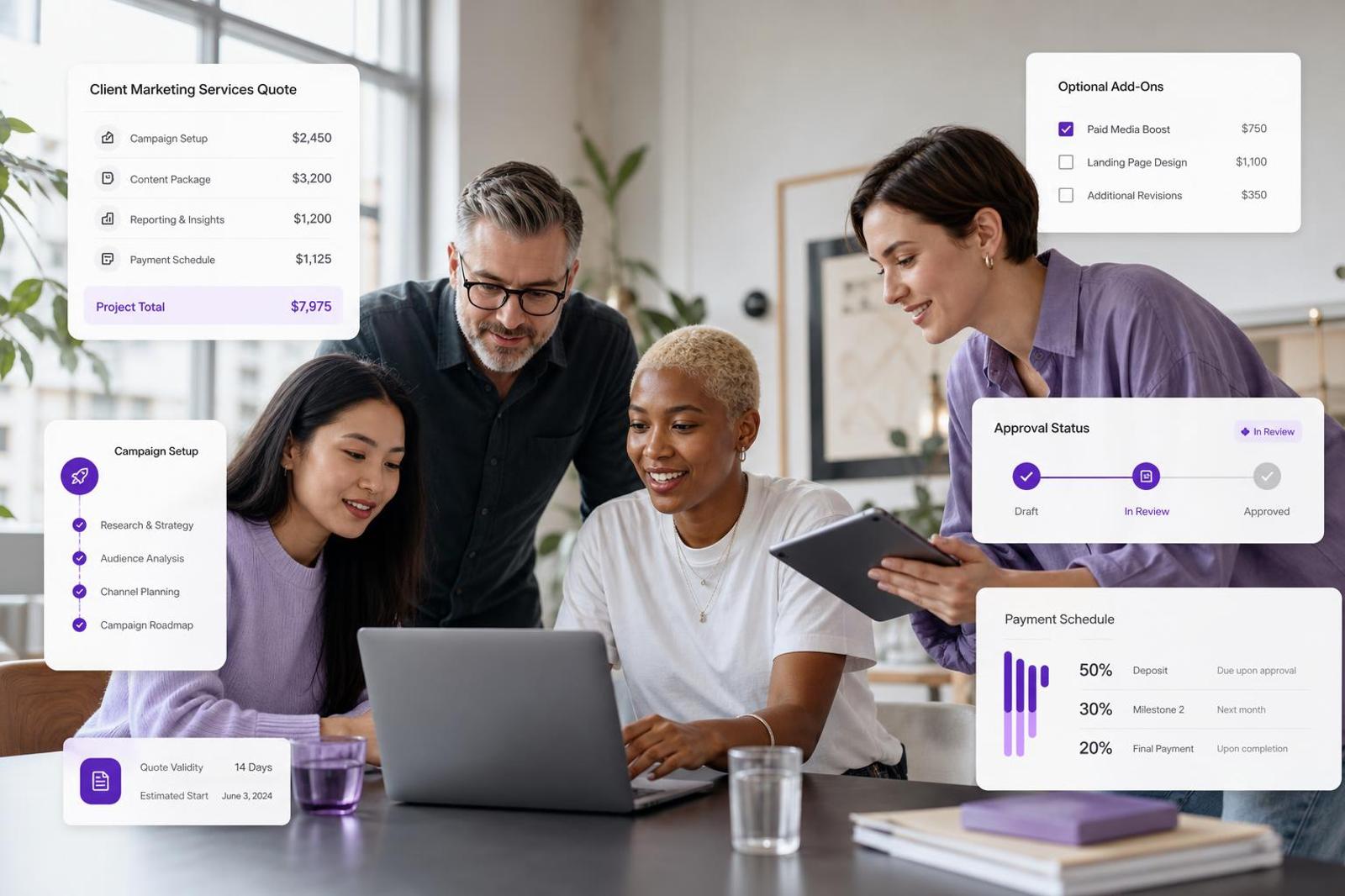 Marketing Services Quote Template: Line Items, Packages, and Terms That Prevent Scope Creep