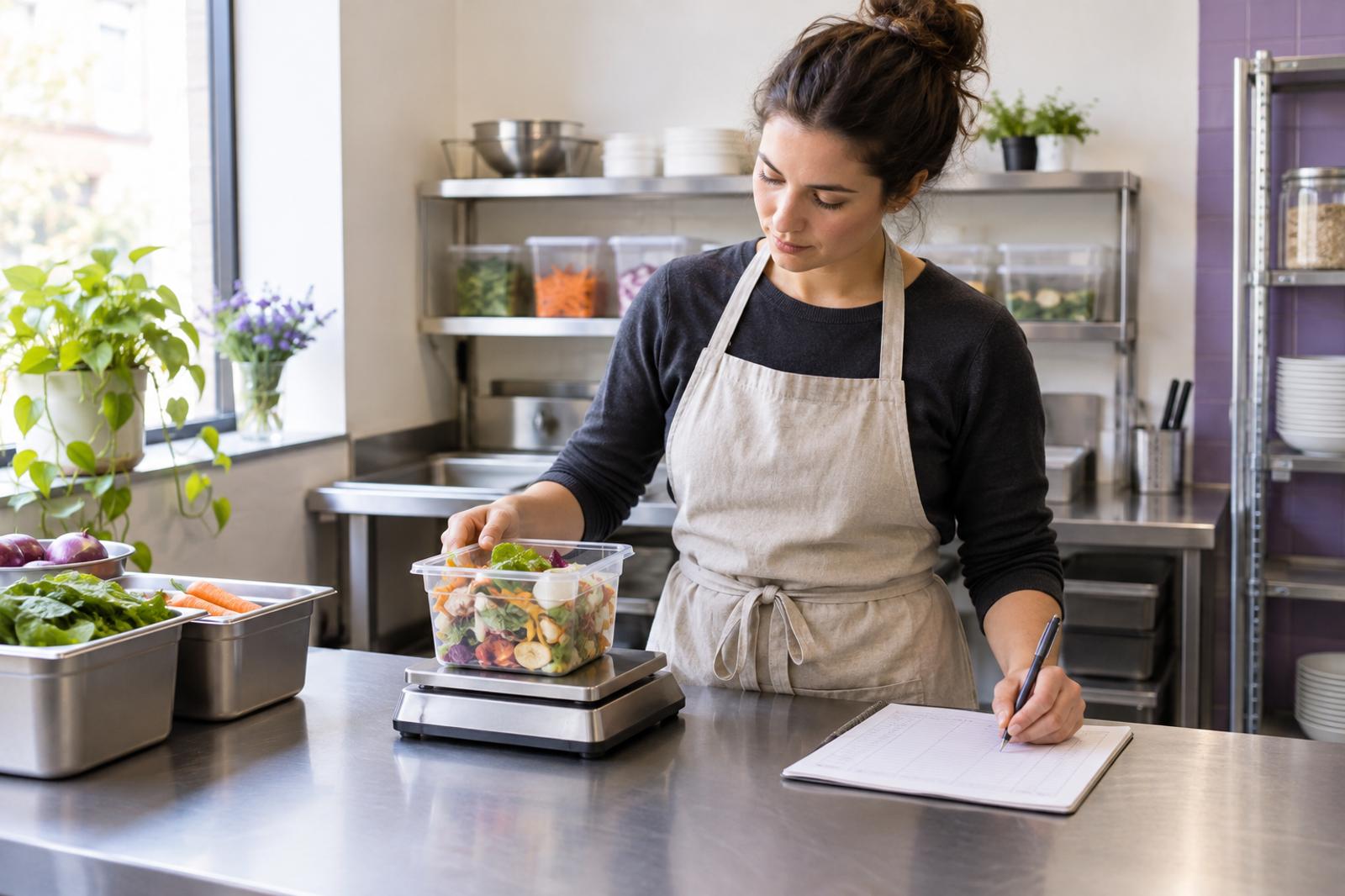 A Simple Food Waste Log for Small Cafés and Caterers