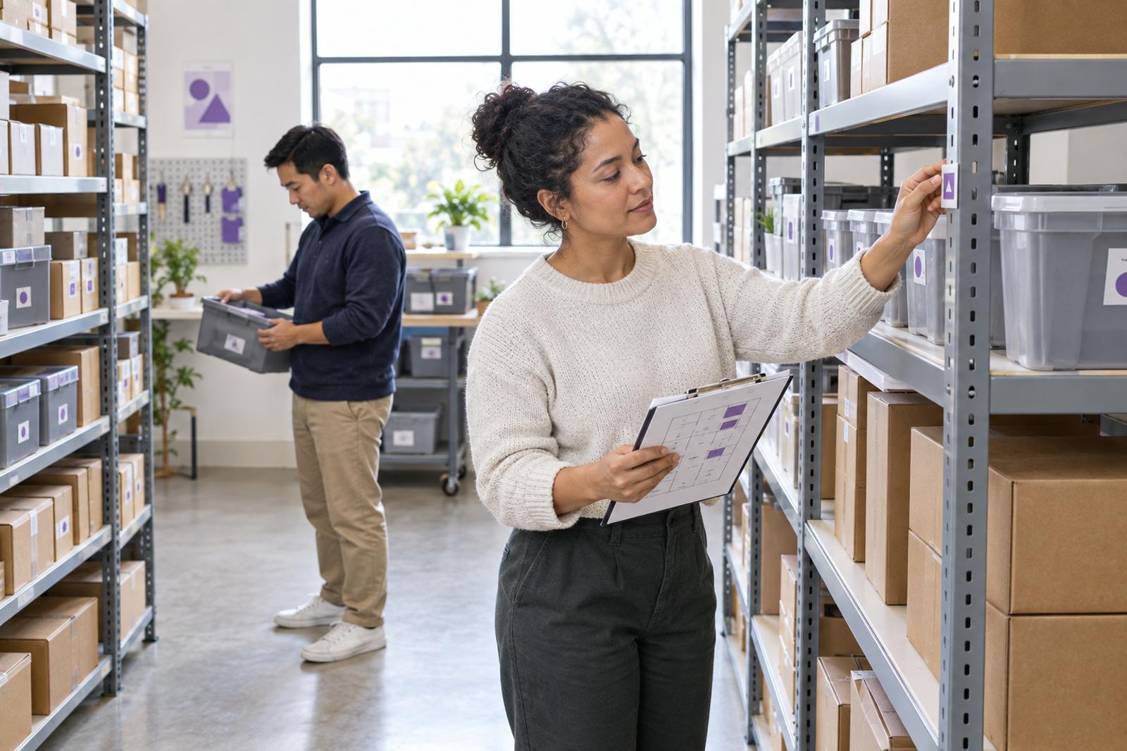 How to Map and Label Locations in a Small Stockroom