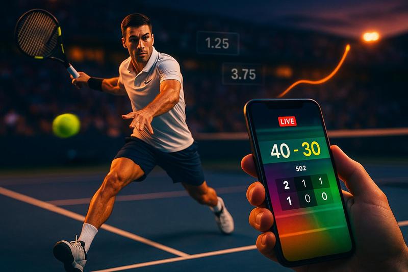 Tenis en vivo: leer el momentum, estadísticas clave y timing de entradas