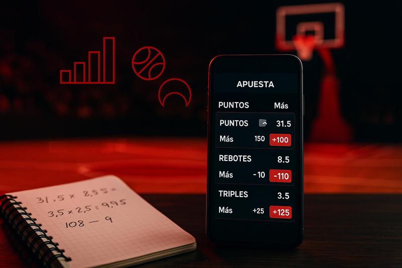 NBA player props: cómo apostar a puntos, rebotes y triples con datos