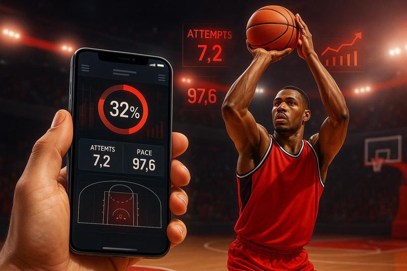 NBA: cómo apostar a props de triples (volumen, 3P%, ritmo y rival)