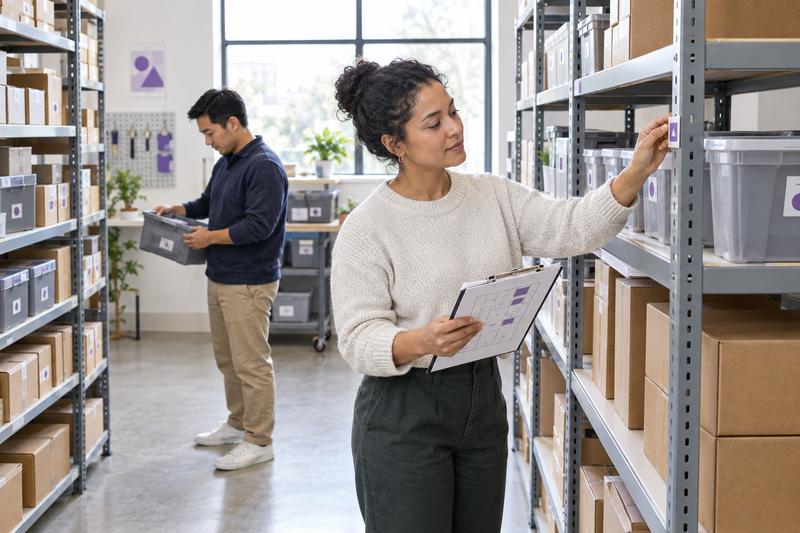 How to Map and Label Locations in a Small Stockroom